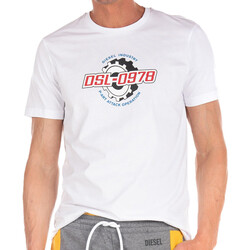 Vêtements Homme T-shirts manches courtes Diesel A02971-0GRAI Blanc