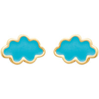 Montres & Bijoux Enfant Boucles d'oreilles Brillaxis Boucles d'oreilles  nuages bleus Jaune