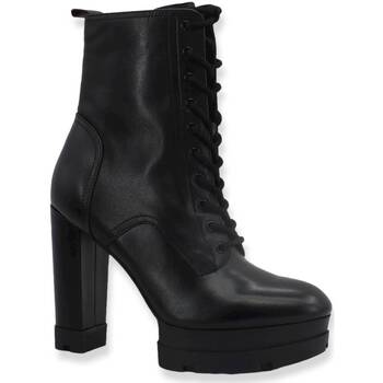 Chaussures Femme Bottes Guess LGR Stivaletto Anfibio Tacco Alto Donna Black FL8BSLELE10 Noir