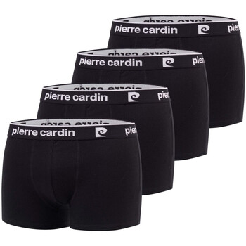 Sous-vêtements Homme Boxers Pierre Cardin Lot de 4 boxers homme en coton Basic Noir