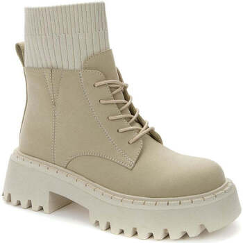 Chaussures Femme Bottines Betsy beige casual closed booties Beige