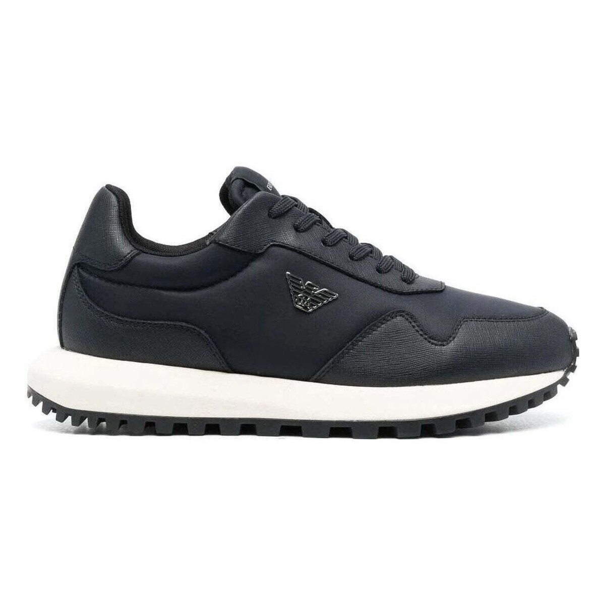 Chaussures Homme Baskets basses Emporio Armani navy casual closed sneaker Bleu