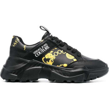 Chaussures Homme Baskets basses Versace Jeans Couture speedtrack sneakers black gold Multicolore