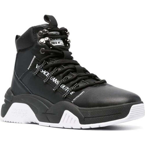 Chaussures Homme Baskets basses Versace JEANS Button Couture stargaze sneakers black Noir
