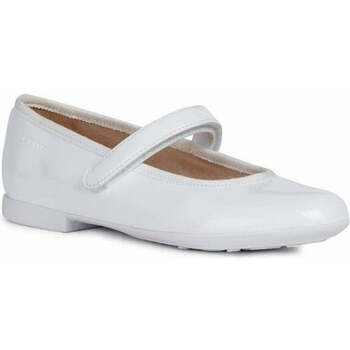Chaussures Fille Ballerines / babies Geox plie ballerinas Blanc