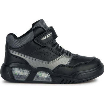 Chaussures Garçon Baskets basses Geox illuminus sport shoe Noir