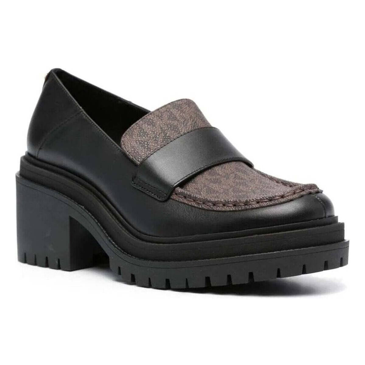 Chaussures Femme Mocassins MICHAEL Michael Kors rocco heeled loafer Noir