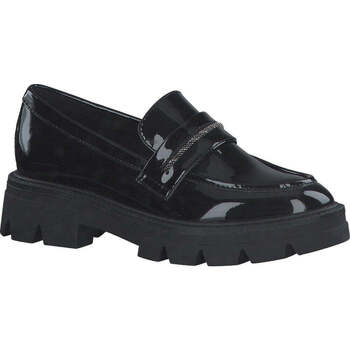 mocassins s.oliver  black patent casual closed loafers 