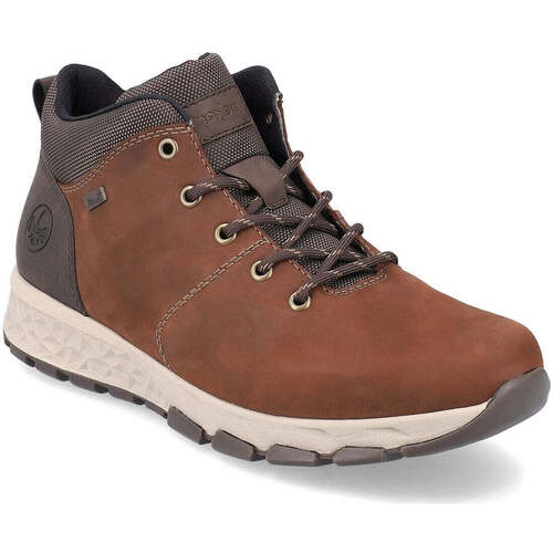 Chaussures Homme Boots Rieker brown casual closed booties Marron