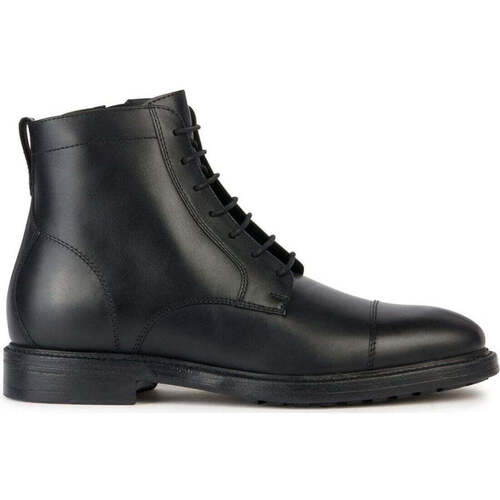 Chaussures Homme Boots Geox tiberio booties Noir