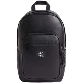Sacs Homme Sacs à dos Calvin Klein Jeans tagged rounded backpack Noir