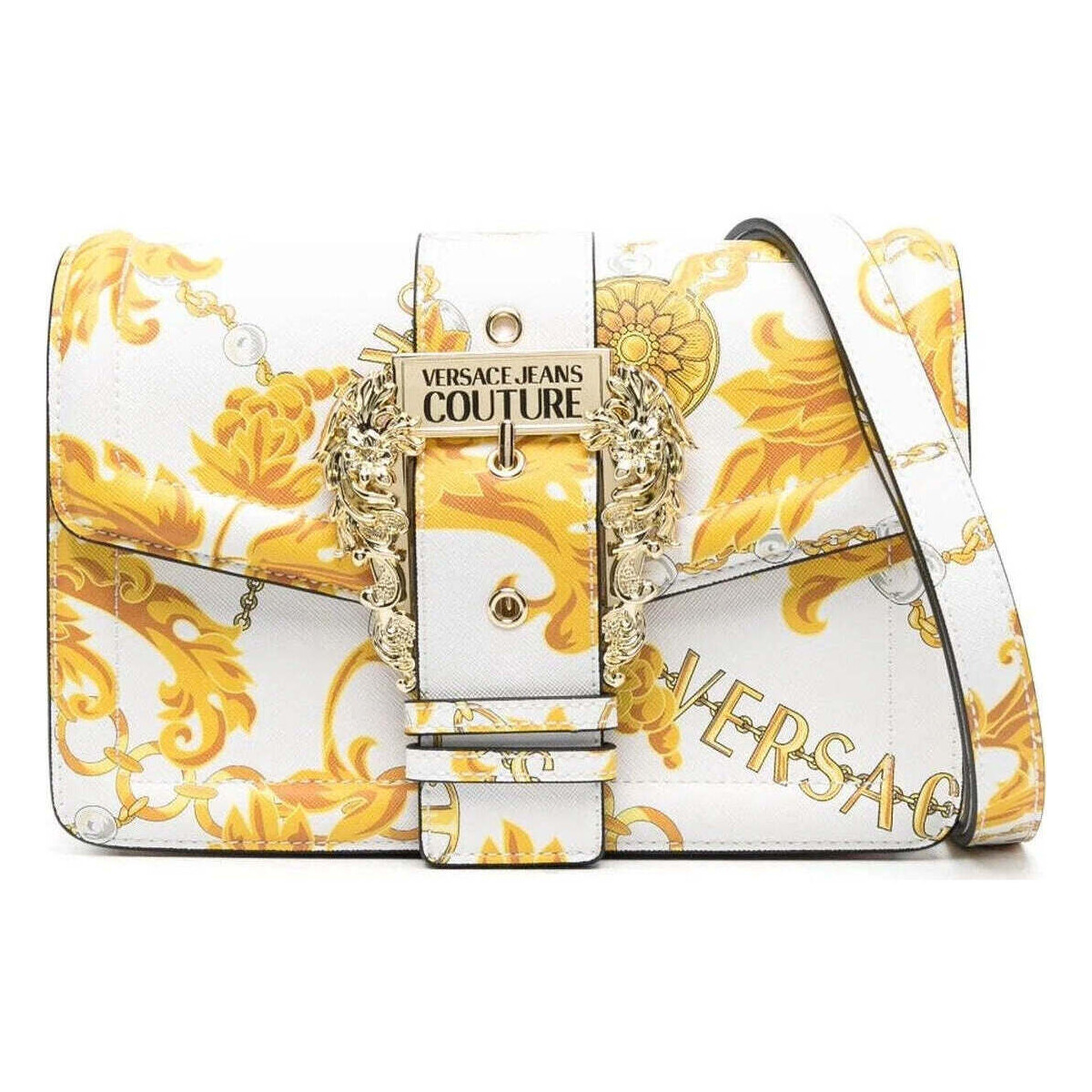Sacs Femme Sacs porté main Versace Jeans Couture couture a spalla bag white gold Multicolore