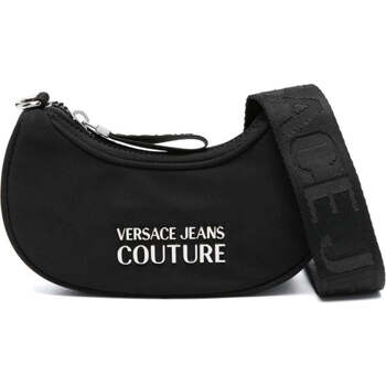 Sacs Femme Sacs porté main Versace Jeans Couture sporty logo hobo bag Noir