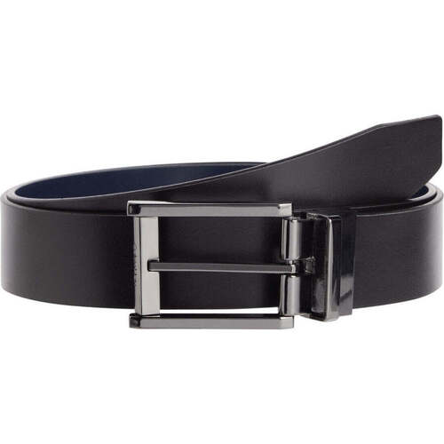 Accessoires textile Homme Ceintures Calvin Klein match JEANS rev faceted lux 35mm belt Noir
