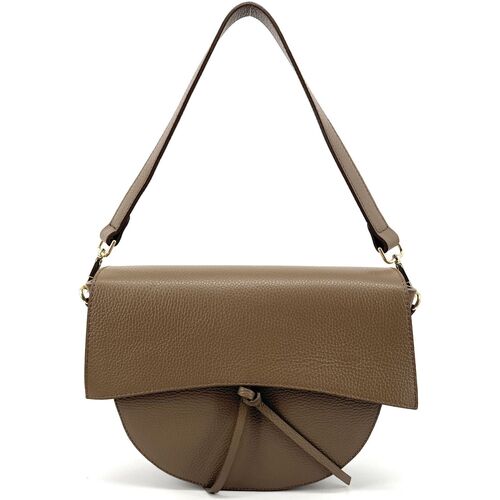 Sacs Femme Swipe Bag Mini leather handbag with a zip closure Oh My Bag ECLIPSE Marron