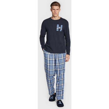 Tommy Hilfiger Coffret pyjama  marine en coton stretch Bleu