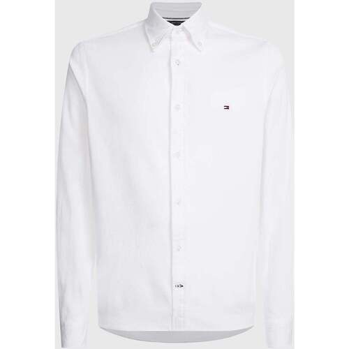 Vêtements Homme Chemises manches longues Tommy Hilfiger Chemise  blanche Blanc