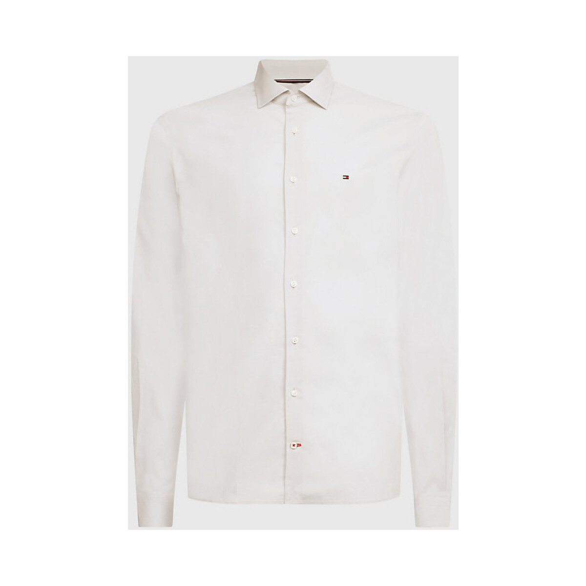 Vêtements Homme Chemises manches longues Tommy Hilfiger Chemise  ajustée blanche stretch Blanc