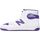 Chaussures Baskets mode New Balance BB480SCE-WHITE/PURPLE Blanc