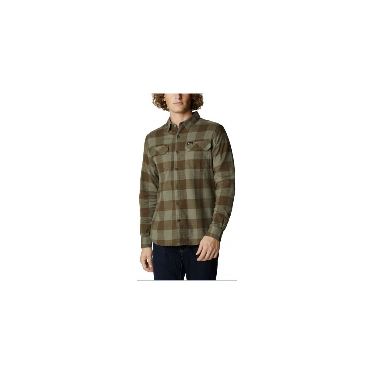 Vêtements Homme Chemises manches longues Columbia - Flare gun stretch flannel mountain homme Vert