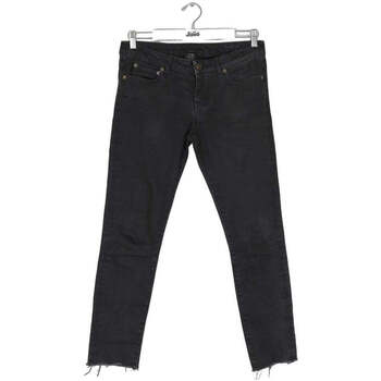 Vêtements Track Jeans Yves Saint Laurent Jean en coton Noir
