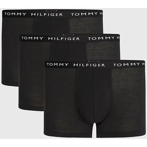 Sous-vêtements Retro Caleçons Tommy Hilfiger Lot de 3 boxers  noirs en coton bio Noir