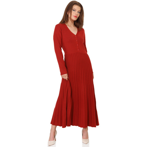 Vêtements Femme Robes La Modeuse 68917_P160790 Rouge