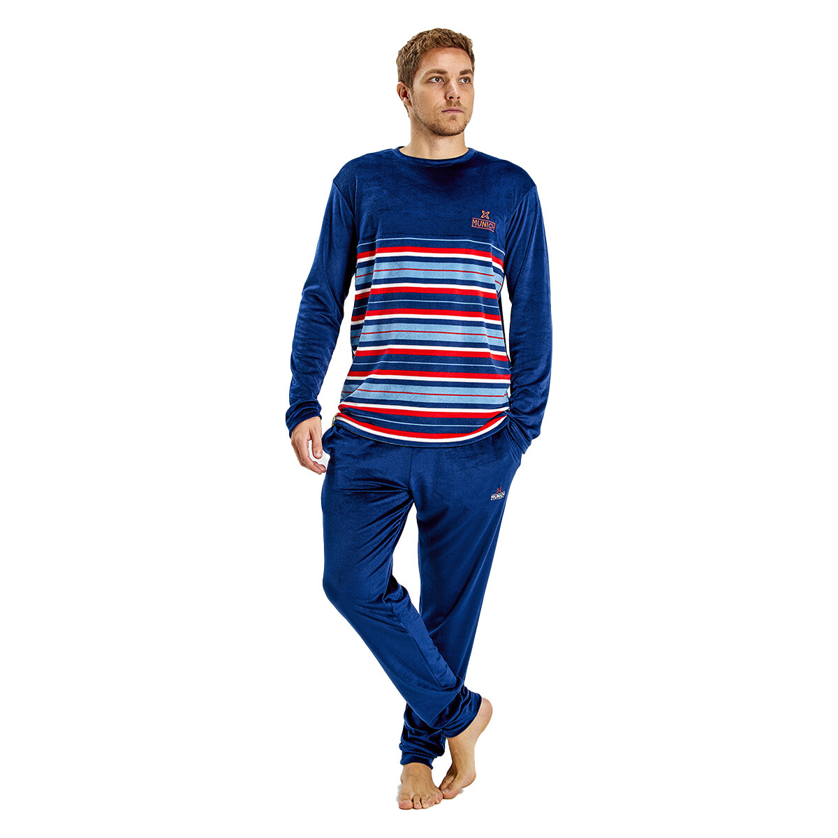 Vêtements Homme Pyjamas / Chemises de nuit Munich MUDP0152 Bleu