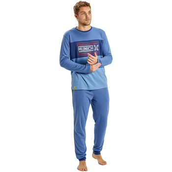 Vêtements Homme Pyjamas / Chemises de nuit Munich MUDP0252 Bleu