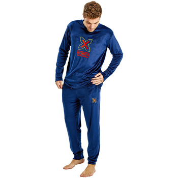 Vêtements Homme Pyjamas / Chemises de nuit Munich MUDP0450 Bleu