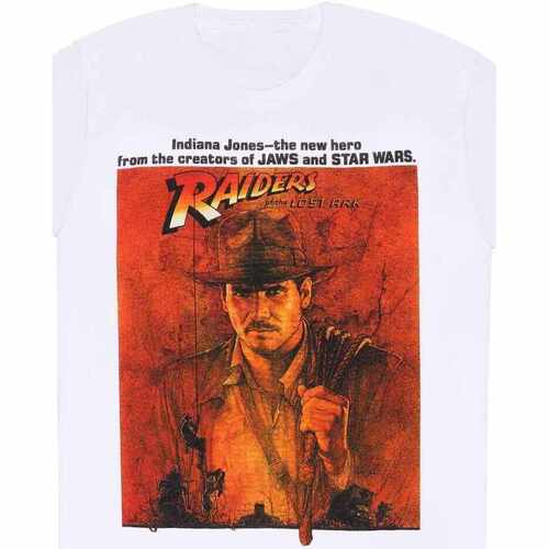Vêtements T-shirts manches longues Indiana Jones Raiders Of The Lost Ark Blanc