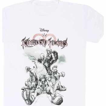 Vêtements T-shirts manches longues Kingdom Hearts HE1709 Blanc