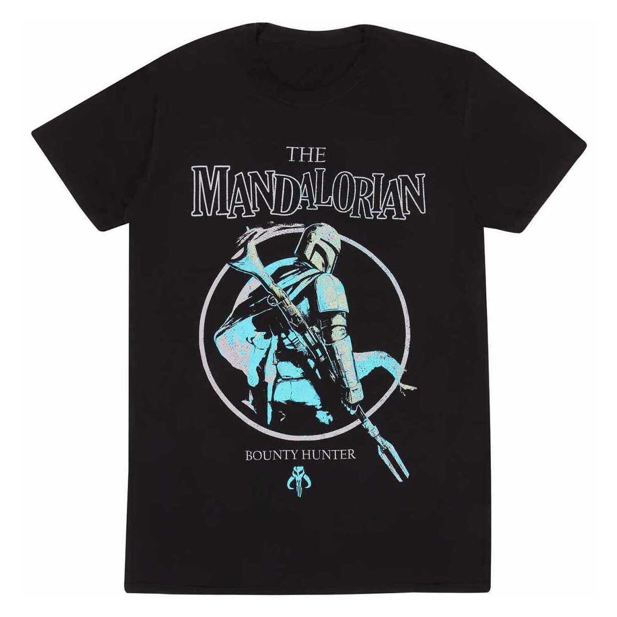 Vêtements T-shirts manches longues Star Wars: The Mandalorian Grunge Poster Noir