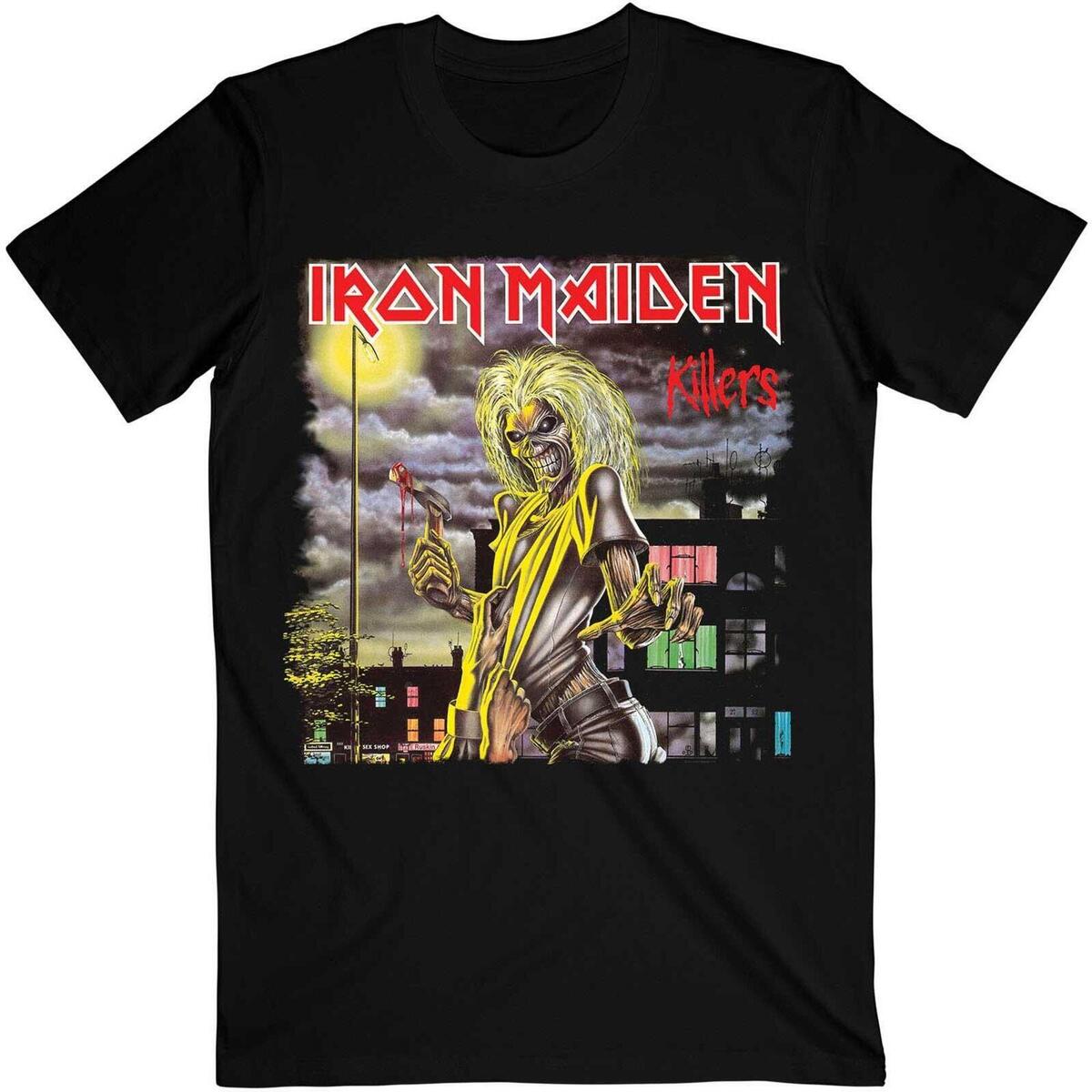 Vêtements T-shirts manches longues Iron Maiden Killers Cover Noir