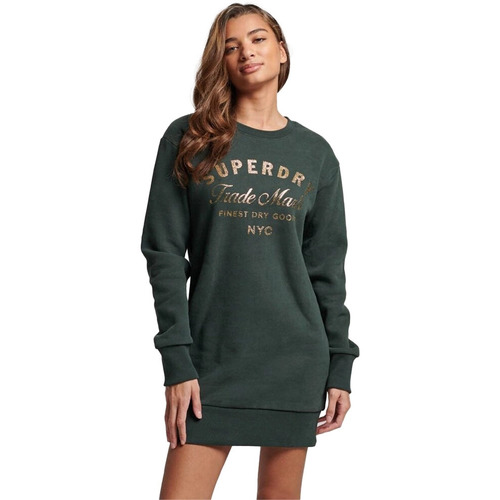 Vêtements Femme Robes Superdry jersey Vert