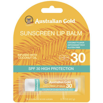 Beauté Protections solaires Australian Gold Baume À Lèvres Spf30 huile De Coco 4,2 Gr 