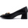 Chaussures Femme Bottes Divine Follie Mocassino Tacco Donna Nero A141LIZ Noir