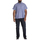 Vêtements Homme Chemises manches courtes North 56°4 Chemise lin droite Bleu