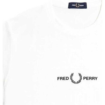 Vêtements Homme T-shirts & Polos Fred Perry Fp Embroidered T-Shirt Blanc