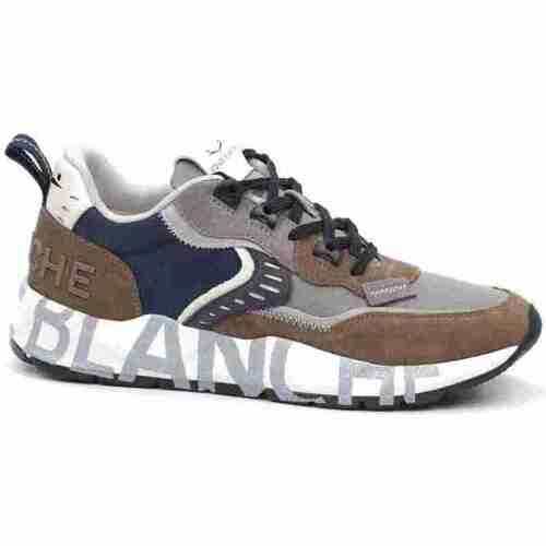 Chaussures Homme Baskets mode Voile Blanche  Bleu