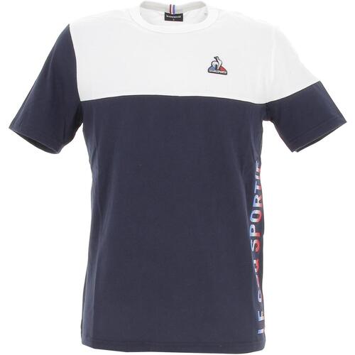 Vêtements T-shirts manches courtes Le Coq Sportif Tri tee ss n3 m Bleu