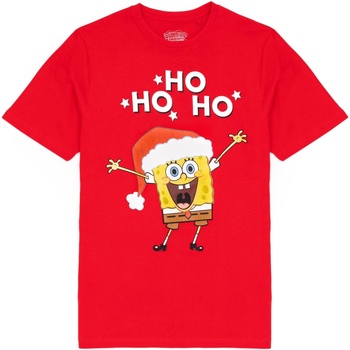 Vêtements Homme T-shirts manches longues Spongebob Squarepants  Rouge