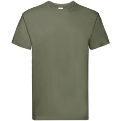 Vêtements Homme T-shirts manches longues Fruit Of The Loom Super Premium Vert
