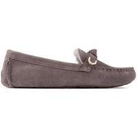Chaussures Femme Mocassins Cole Haan Evelyn Bow Driver Des Chaussures Gris