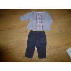 Vêtements Fille Ensembles enfant Obaibi Ensemble pantalon + haut 2 en 1 - 6 mois - OBAIBI Violet