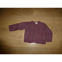 Vêtements Fille Gilets / Cardigans Grain de blé Veste coton et laine - 6 mois - GRAIN DE BLE Violet