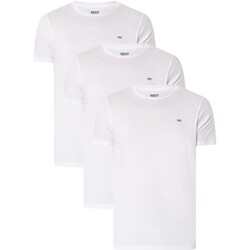 Vêtements Homme Pyjamas / Chemises de nuit Diesel Lot de 3 t-shirts ras du cou Jake Lounge Blanc