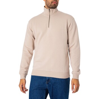 Vêtements Homme Sweats Jack & Jones Sweatshirt à demi-zip Bradley Beige