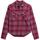 Vêtements Femme zip-front hooded bomber jacket Lumberjack check flannel shirt Rose