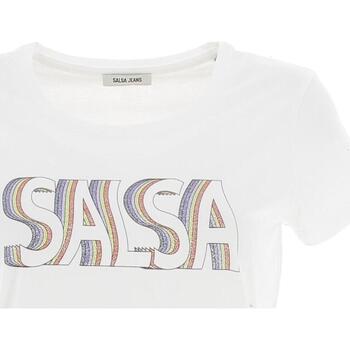 Vêtements Femme T-shirts manches courtes Salsa T-shirt regular with graphic Blanc